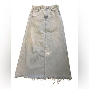 AGOLDE Hilla Maxi Denim Skirt 28